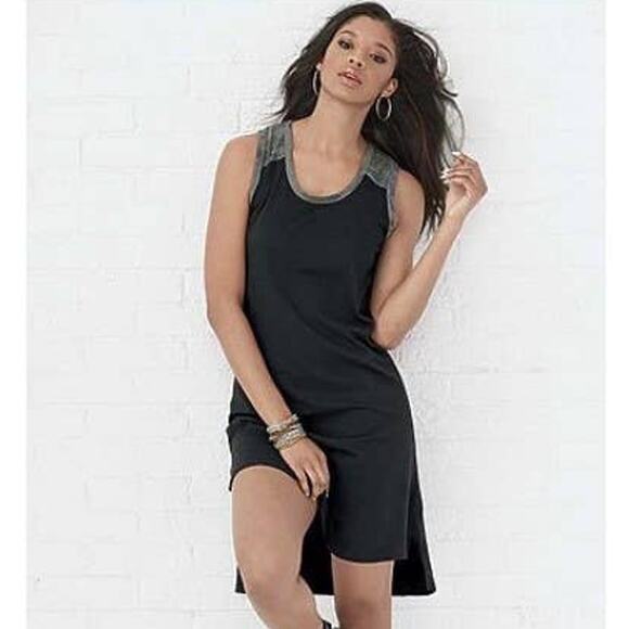 LAT Ladies Racerback Tank Dress Taupe White Size Small - Picture 8 of 8